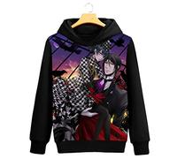 WANHONGYUE Black Butler Anime Pullover Hooded Sweatshirt Adult Cosplay Hoodie Sweater Jumpers Coat Black 12 M