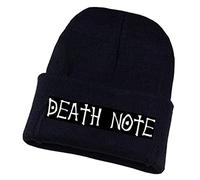 WANHONGYUE Death Note Anime Beanie Hat for Men Women Unisex Knit Cuffed Hat Winter Soft Warm Skull Cap Black/1