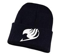 WANHONGYUE Fairy Tail Anime Beanie Hat for Men Women Unisex Knit Cuffed Hat Winter Soft Warm Skull Cap Black/2