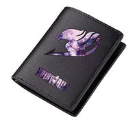 WANHONGYUE Fairy Tail Black Artificial Leather Wallet for Men Credit Card Holder with Anime Printing 3 / A