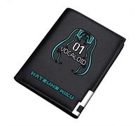 WANHONGYUE Hatsune Miku Anime Bifold Wallet Artificial Leather Money Bag Slim Credit Card Holder 3 / A