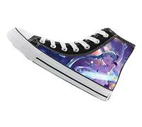 WANHONGYUE Hatsune Miku Unisex Anime Cosplay High-Top Sneakers Lace-up Canvas Shoes Fashion Trainers 5 UK Black / 15