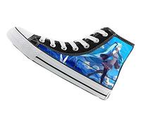 WANHONGYUE Hatsune Miku Unisex Anime Cosplay High-Top Sneakers Lace-up Canvas Shoes Fashion Trainers 3 UK Black / 13