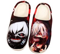 WANHONGYUE Japanese Anime Tokyo Ghoul Slipper Soft Plush House Slippers Women Men Winter Anti-slip Indoor Slip on Shoes