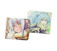 WANHONGYUE Men's Bifold Wallet That Time I Got Reincarnated as a Slime Anime Wallets for Women with 6 Slots 1 ID Windows