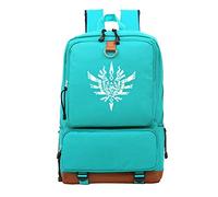 WANHONGYUE Monster Hunter MH Animation Luminous Laptop Backpack High School Book Bag College Students Rucksack Turquoise /1