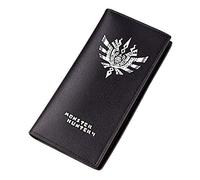 WANHONGYUE Monster Hunter MH Black Artificial Leather Wallet for Men Credit Card Holder with Game Printing 2 / B