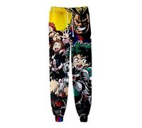 WANHONGYUE My Hero Academia Anime 3D Printed Sweatpants Joggers Long Pants Cosplay Costume Track Baggy Trousers 1172/26 S