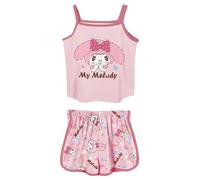 WANHONGYUE My Me-lody Cinna-moroll 2 Piece Pajama Set Petite Women Girls Cami Shorts Sets Camisole Sleepwear Nightwear, Pink, Size 3XS