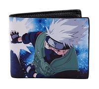 WANHONGYUE Naruto Hatake Kakashi Men's Wallet Anime Picture Printed Bifold Wallets 6 Slots Billfold