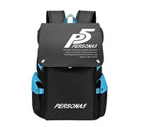 WANHONGYUE Persona 5 Game Cosplay Unisex 15.6 Inch Laptop Backpack School Bag Rucksack for Travel/College/School/Work/Blue / 1