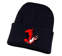 WANHONGYUE Persona Game Anime Beanie Hat for Men Women Unisex Knit Cuffed Hat Winter Soft Warm Skull Cap Black/12