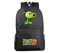 WANHONGYUE Plants vs. Zombies Game Cosplay Daypack Casual Backpack Day Trip Travel Bag Black /2