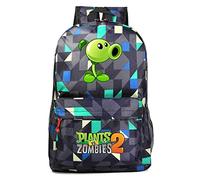 WANHONGYUE Plants vs. Zombies Game Cosplay Daypack Casual Backpack Day Trip Travel Bag Plaid A /2