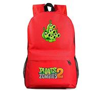 WANHONGYUE Plants vs. Zombies Game Cosplay Daypack Casual Backpack Day Trip Travel Bag Red /1
