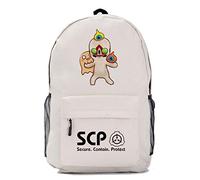 WANHONGYUE SCP Confinement Anime Cosplay Backpack Casual Daypack Day Trip Travel Bag Beige /5