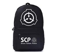 WANHONGYUE SCP Confinement Anime Cosplay Backpack Casual Daypack Day Trip Travel Bag Black /1