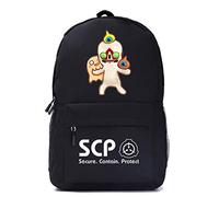 WANHONGYUE SCP Confinement Anime Cosplay Backpack Casual Daypack Day Trip Travel Bag Black /10