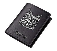 WANHONGYUE Sword Art Online SAO Black Artificial Leather Wallet for Men Credit Card Holder with Anime Printing 1 / A