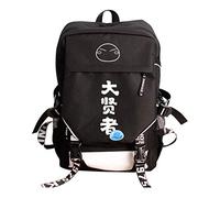 WANHONGYUE That Time I Got Reincarnated as a Slime Anime Backpack Laptop Rucksack Schoolbag for Children with USB Charging Port Black / 9