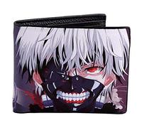 WANHONGYUE Tokyo Ghoul Men's Wallet Anime Picture Printed Bifold Wallets 6 Slots Billfold