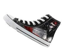 WANHONGYUE Tokyo Ghoul Unisex Anime Cosplay High-Top Sneakers Lace-up Canvas Shoes Fashion Trainers 6 UK Black / 11