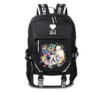 WANHONGYUE Undertale Game Backpack Laptop Rucksack Schoolbag for Children with USB Charging Port Black / 14