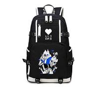 WANHONGYUE Undertale Game Backpack Student Schoolbag Laptop Book Bag Casual Dayback Black-9