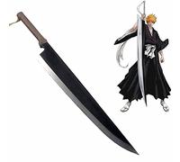 WANHUI Anime BLEACH Weapon Model Zanpakutou Knife Cosplay Kurosaki ichigo Accessory Prop 106CM Long Blade in PU Decorative Toys For Role Playing (Color : Brown handle)