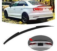 WANHUN Abs/Glossy Black Car Rear Wing Spoilers for Audi A3 8V Saloon 2014-2020 S3 2014-2018, Fin Lip Tail Bumper Splitter Diffuser Body Kit Refit Exterior Accessories