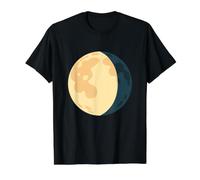 Waning Gibbous Moon Symbol Costume Value Graphic T-Shirt, Men, Black, S