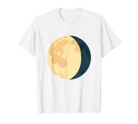 Waning Gibbous Moon Symbol Costume Value Graphic T-Shirt, Men, White, L