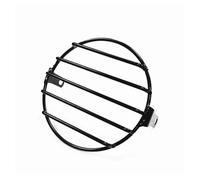 Waningmoto Motorcycle Headlight Protection Cover Retro Modified Mesh Lampshade CG125 EN400 Headlight Mesh Cover(Horizontal grid)