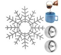 Wanixue Coffee Cooling Ball - Stainless Steel Reusable Cooling Tool with Stand - Coffee Drinks Cold Ice Ball Sphere,for Gatherings Banquets Party Beverages Bourbon Cafe