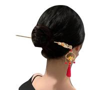 Wanixue Hair Sticks With Dangles,Chinese Hair Accessories - With Glow Lantern Tassel, Ancient Style Chopstick Hairpins For Headdress Styling