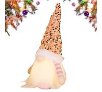 Wanixue Light Up Gnome Christmas Decorations, Battery-operated Plush Doll, Gnomes With Glitter Hat, Light Up Christmas Gnome Ornaments, C-hristmas Decorations For Festive Party Table Bookshelf