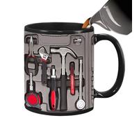 Wanixue Mechanic Coffee Mug, Ceramic Tea Cup, Toolbox Set Car Mechanic Mug, Funny Tool Box Cup, Beverage Container, Dad, Husband Gift, Men's Gift for Work Home Break Relaxation