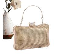 Wanixue Sparkly Rhinestone Clutch For Wedding Party Dressy, Evening Bag For Women Formal, Silver/Gold Rhinestone Purse, Party Handbag For Ladies Banquet Ceremony Engagement Event