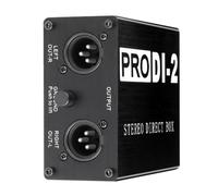 Wanjorlay 1 Piece ProDI-2 Passive Stereo Direct Box Audio DI Box Low Noise Guitar DI 2 Channel Audio Converter