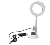 Wanjorlay Desk Table Top 8X Magnifying Glass Beauty Nail Salon Tattoo Magnifier Lamp Light