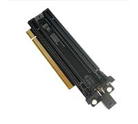 Wanjorlay PCI-E 4.0 X16 1 to 2 Expansion Card Gen4 Split Card PCIe-Bifurcation X16 to X8X8 with 20mm Spaced Slots CPU4P(4 Pin)