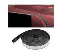 WANJUNSHANGMAOYOUXIAN Car Interior Leather Trim Strip for VW Golf VI Plus 2008-2014, 6m Waterproof Self-Adhesive Moulding Line Decorative Gap Filler Styling Accessory, black and white
