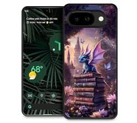 WANKBLC Compatible with Google Pixel 10A Case, Shockproof Protective for Man Women Non-Slip for Google Pixel 10A Crazy Pattern Cute Baby Dragon Magic Book Butterfly Flower