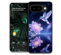 WANKBLC Compatible with Google Pixel 10A Case, Shockproof Protective for Man Women Non-Slip for Google Pixel 10A Crazy Pattern Pink Starry Sky Hummingbird Lotus Flower