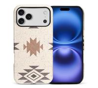 WANKBLC Compatible with iPhone 17 Pro Max Matte Case for Girl Boy Full Body Design Soft Silicone Drop Shock Scratch Protection Crazy Pattern Western Boho Aztec