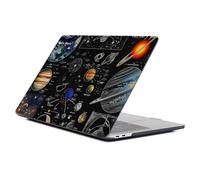 WANKBLC Compatible with MacBook Air 15 Inch 2023/2025 Version of M2 A2941/M4 A3241 Plastic Black Computer Case for Girl Boy Fashion Pattern Science Black Solar System Planets