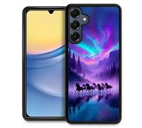 WANKBLC Compatible with Samsung Galaxy A16 Case, Shockproof Protective for Man Women Non-Slip for Samsung Galaxy A16 Crazy Pattern Purple Sky Wild Horse River Forest Mountains