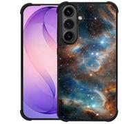 WANKBLC Compatible with Samsung Galaxy S26 Case Shockproof Protective for Man Women Non-Slip Crazy Pattern Cosmic Nebulae Dark Blue Sky