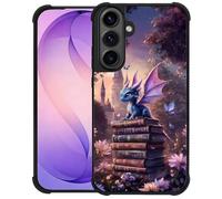 WANKBLC Compatible with Samsung Galaxy S26 Plus Case, Shockproof Protective for Man Women Non-Slip for Samsung Galaxy S26 Plus Crazy Pattern Magic Book Butterfly Flower Cute Baby Dragon