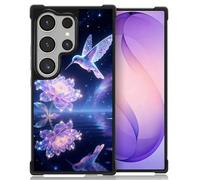 WANKBLC Compatible with Samsung Galaxy S26 Ultra Case, Shockproof Protective for Man Women Non-Slip for Samsung Galaxy S26 Ultra Crazy Pattern Hummingbird Lotus Flower Pink Starry Sky